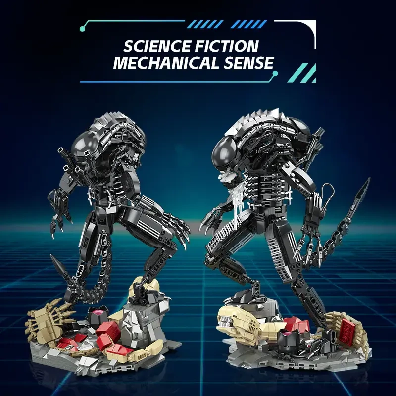 JIESTAR Creator Movie Xenomorph 882 PCS block toys JJ9154