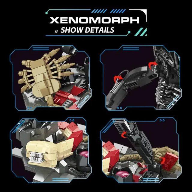 JIESTAR Creator Movie Xenomorph 882 PCS block toys JJ9154