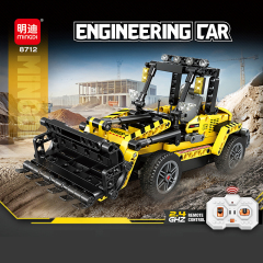 minGDi Technic Vehicl Car 1:24 Technology Remote Control Engineering Car block toys 8710/8711/8712