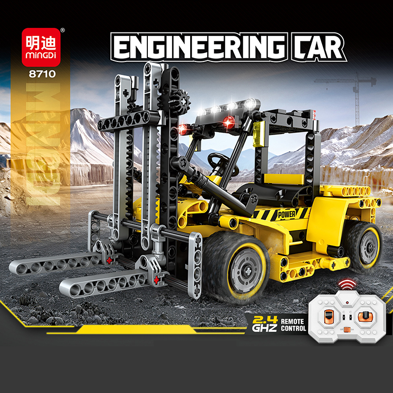 minGDi Technic Vehicl Car 1:24 Technology Remote Control Engineering Car block toys 8710/8711/8712