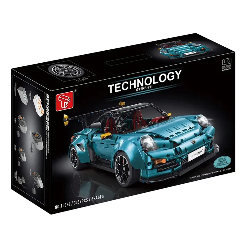 TAIGAOLE Technic Car GT2RS-911 3389 PCS block toys T5026