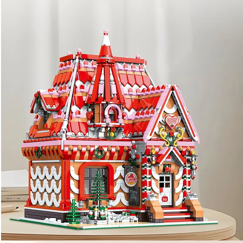 BaKa Creator Buildings Strawberry Ice Workshop 3945 PCS block toys 33204
