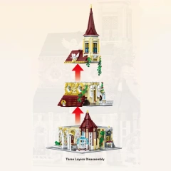 BaKa Creator Buildings Rosary Abbey 2960PCS block toys 33203