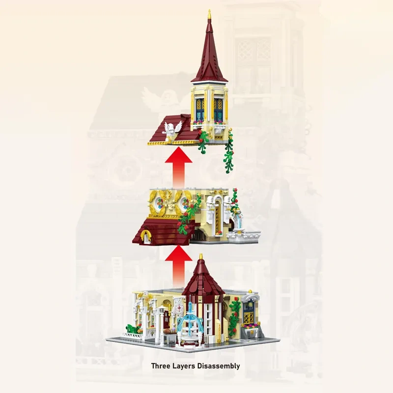BaKa Creator Buildings Rosary Abbey 2960PCS block toys 33203