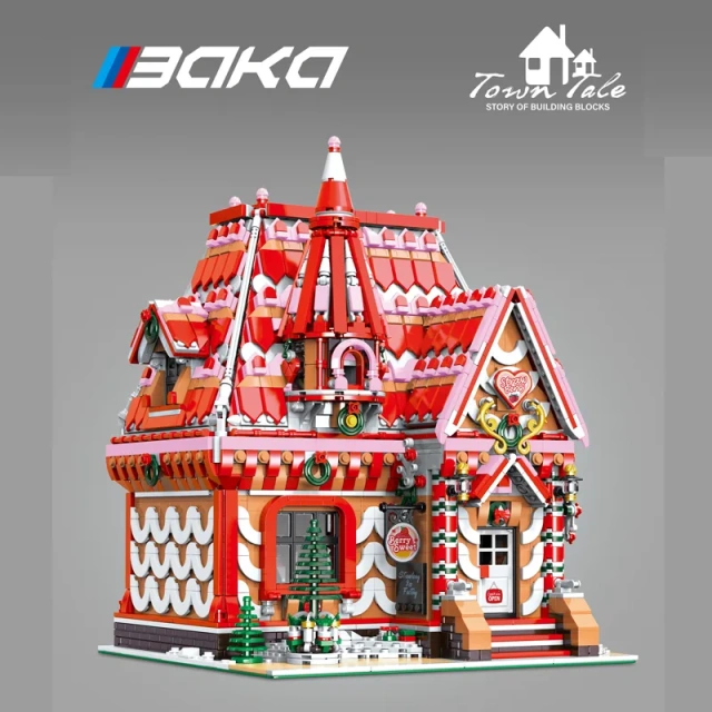 BaKa Creator Buildings Strawberry Ice Workshop 3945 PCS block toys 33204