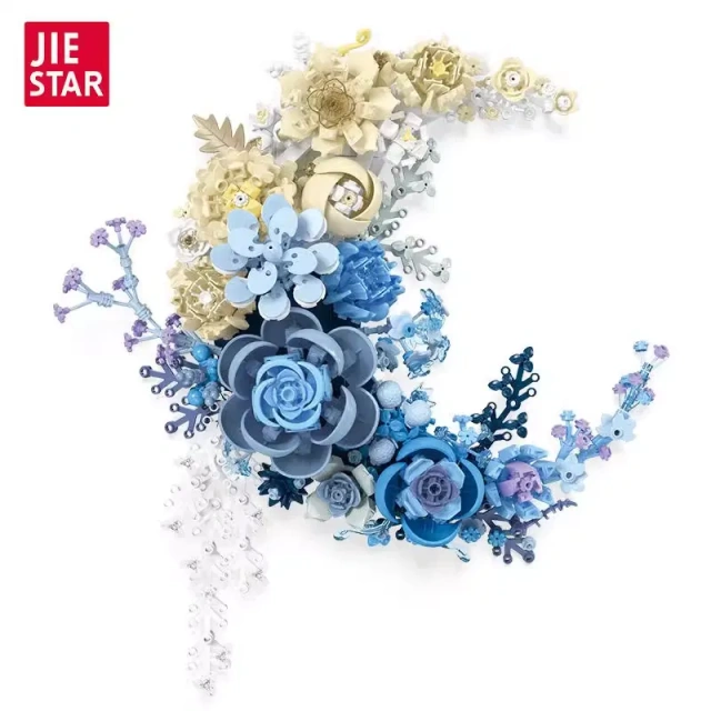 JIESTAR Creator Art and crafts Moon Flower 934 PCS block toys JJ9094