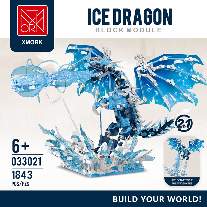 XMORK Creator Dragon The legendary dragon 1737/1786 PCS block toys
