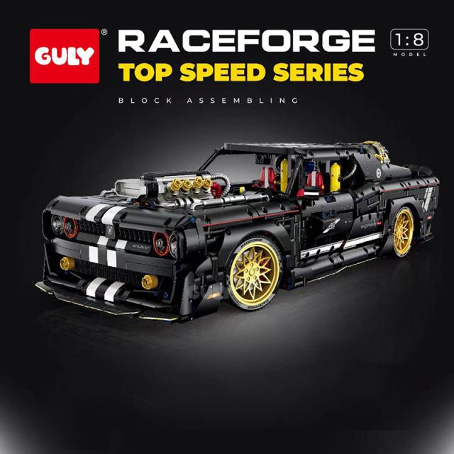 GULY Technic Car Dodge Challenger Supercar 1:8 3751 PCS block toys 10637
