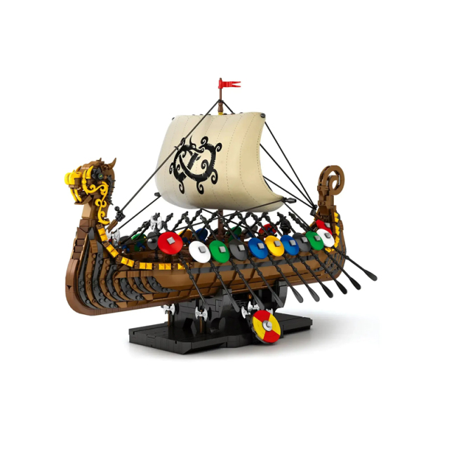 Reobrix Historical Vehicl Viking longshi 2547 PCS block toys 66101