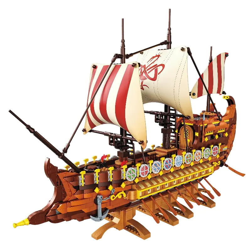 BaKa Historical Vehicl Ancient Warship 2073 PCS block toys 33303