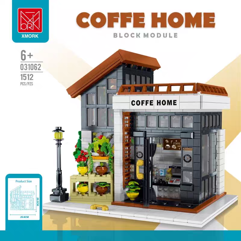 XMORK Creator Buildings Coffe Home 1512 PCS block toys 031062