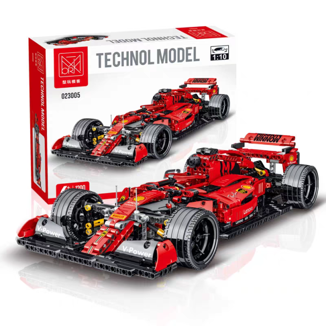 XMORK Technic Sports Car Red F1.SF90 Car 1072 PCS block toys 023005
