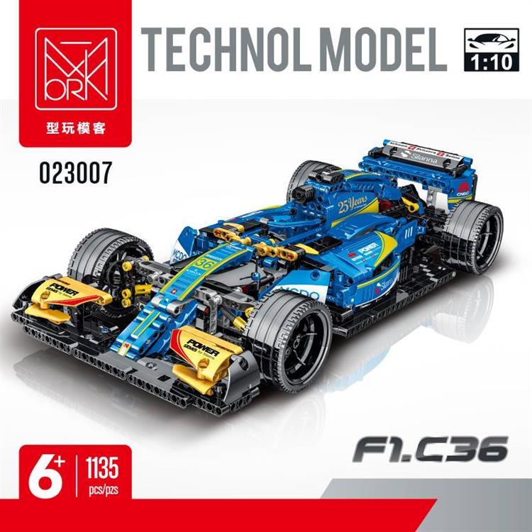 XMORK Technic Car Blue F1.C36 Car 1135 PCS block toys 023007