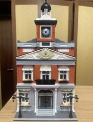 JIQING Creator Buildings Town Hall 1780 PCS Miniature block toys JQ10005