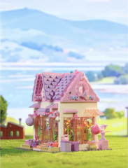 BaKa Creator Buildings Pink Cottage 706 PCS block toys 33223