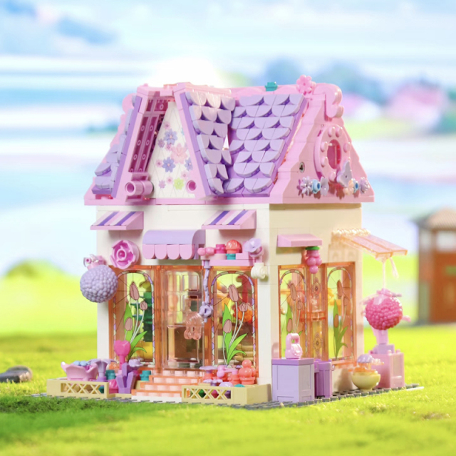 BaKa Creator Buildings Pink Cottage 706 PCS block toys 33223