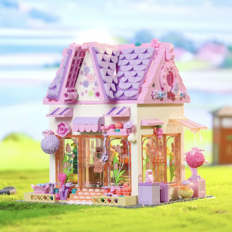 BaKa Creator Buildings Pink Cottage 706 PCS block toys 33223