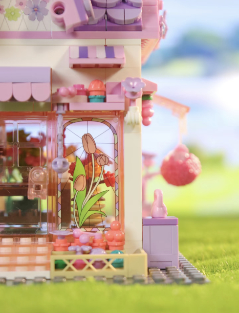 BaKa Creator Buildings Pink Cottage 706 PCS block toys 33223