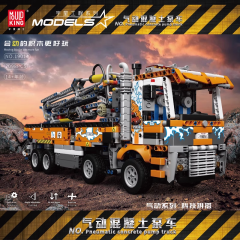 Mould King Technic Car Pneumatic Concrete Pump Truck 2106 PCS block toys 19014