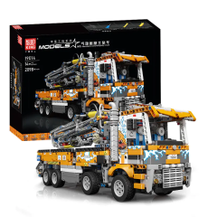 Mould King Technic Car Pneumatic Concrete Pump Truck 2106 PCS block toys 19014