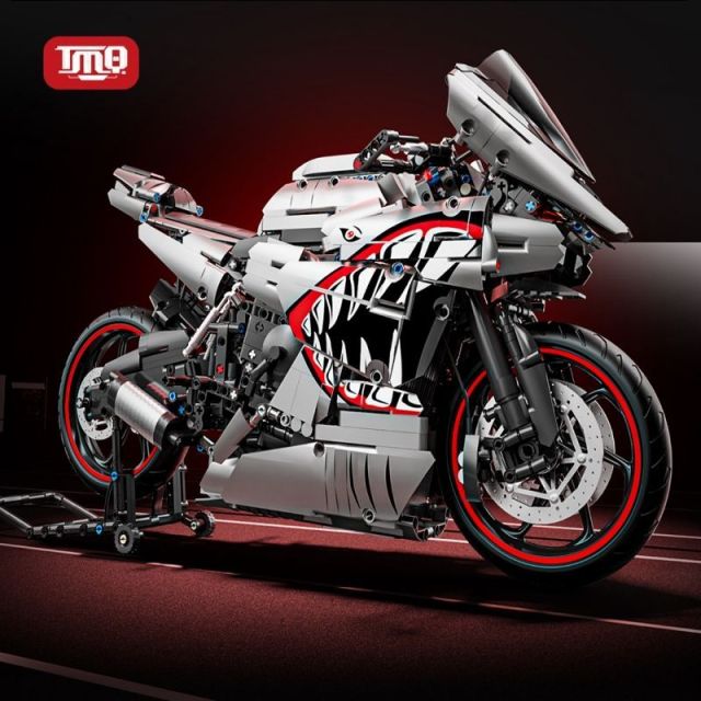 TMQ Creator Car 1:5 Yamaha R6 Shark livery 2128 PCS block toys X6601