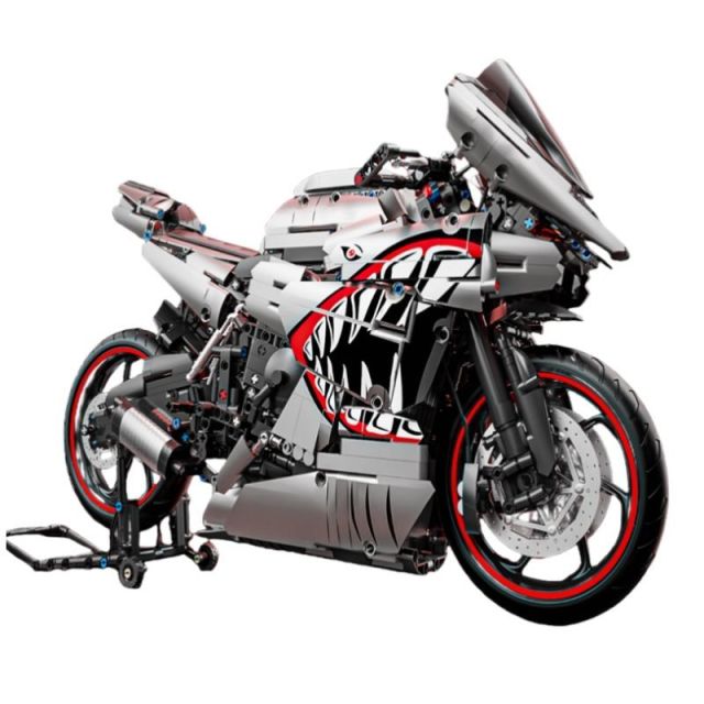 TMQ Creator Car 1:5 Yamaha R6 Shark livery 2128 PCS block toys X6601