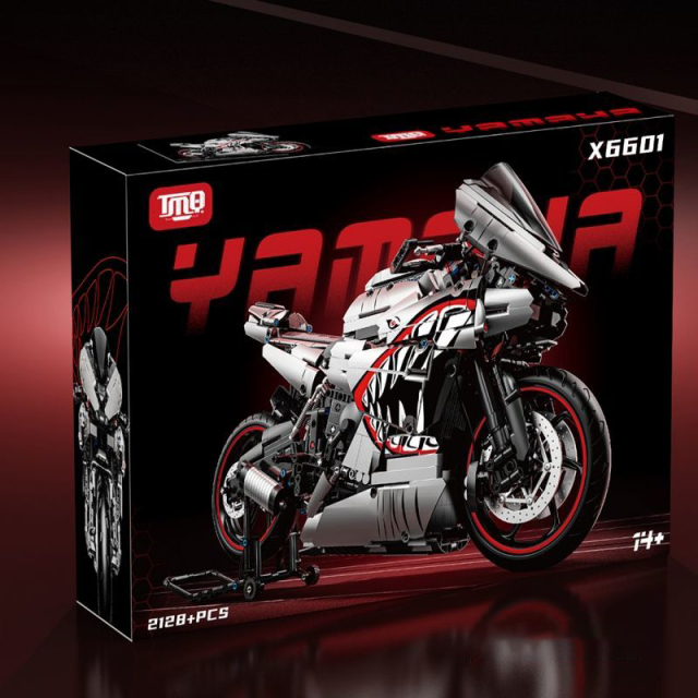 TMQ Creator Car 1:5 Yamaha R6 Shark livery 2128 PCS block toys X6601