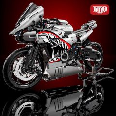 TMQ Creator Car 1:5 Yamaha R6 Shark livery 2128 PCS block toys X6601