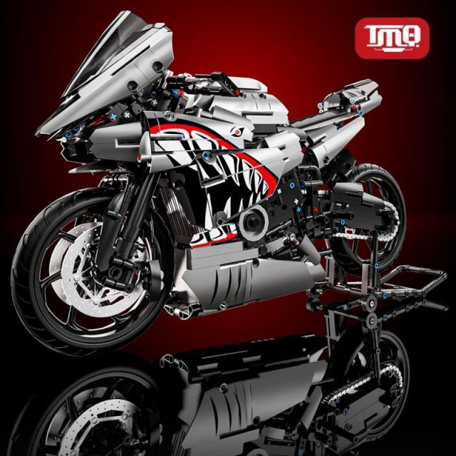 TMQ Creator Car 1:5 Yamaha R6 Shark livery 2128 PCS block toys X6601
