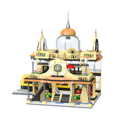 JIESTAR Creator Buildings European Style Railway Station 1945 PCS block toys 89136