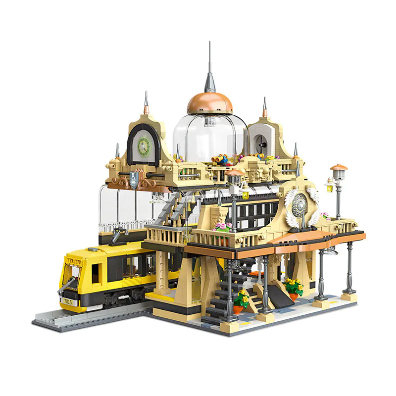 JIESTAR Creator Buildings European Style Railway Station 1945 PCS block toys 89136