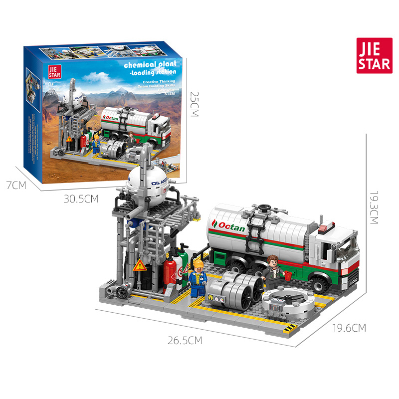 JIESTAR City Building Chemical Plant 700+ PCS block toys JJ9014/JJ9015/JJ9016