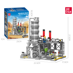 JIESTAR City Building Chemical Plant 700+ PCS block toys JJ9014/JJ9015/JJ9016