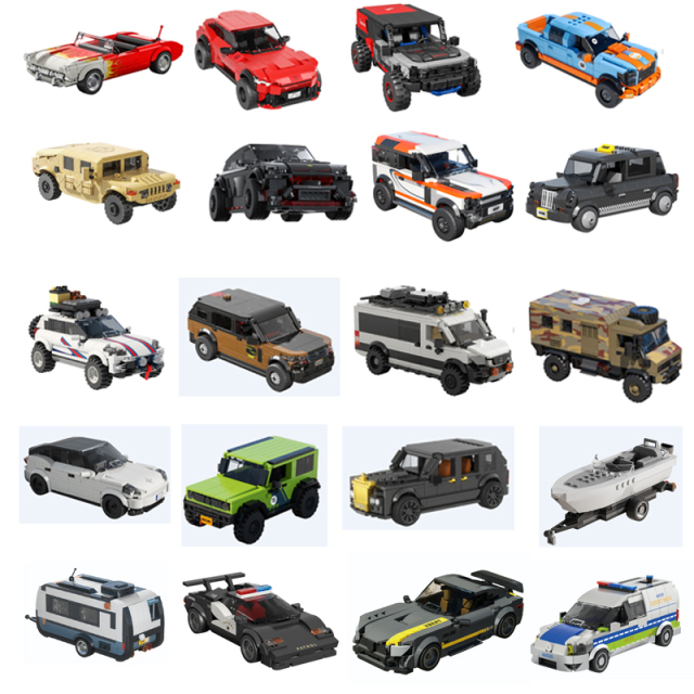 Xbert City Car Mini Car Series 200-400 PCS block toys 66001-66126