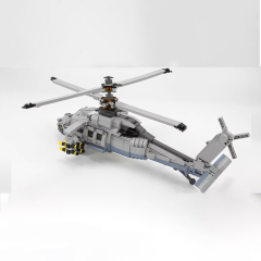 JIESTAR Military Vehicl Shipborne Helicopter 1264 PCS block toys 61047
