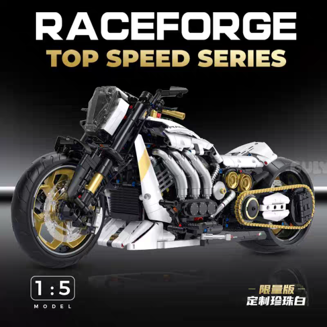 GULY Technic Car Raceforge Top Speed Motorcycle 2000PCS block toys 60522