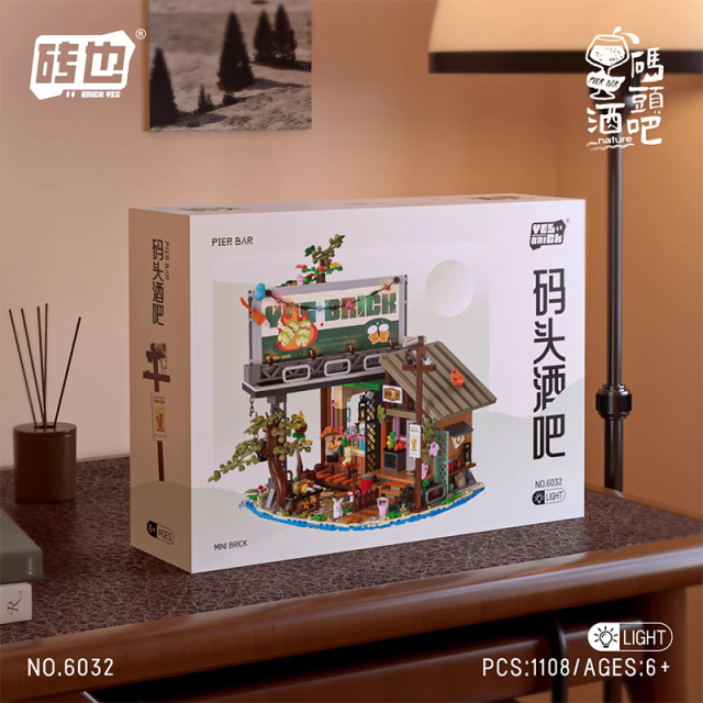 BRICK YES City Building Pier Bar 1108PCS Mini block toys 6032