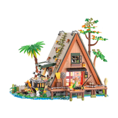 BRICK YES City Building Forest Cabin 1486PCS Mini block toys 6028