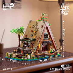 BRICK YES City Building Forest Cabin 1486PCS Mini block toys 6028