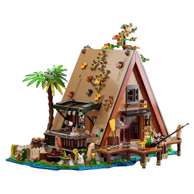 BRICK YES City Building Forest Cabin 1486PCS Mini block toys 6028