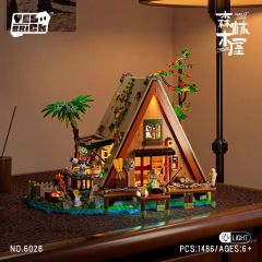 BRICK YES City Building Forest Cabin 1486PCS Mini block toys 6028