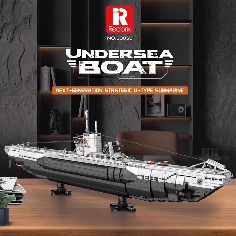 Reobrix Military Vehicl U-Type Submarine 3987 PCS block toys 33050