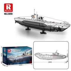 Reobrix Military Vehicl U-Type Submarine 3987 PCS block toys 33050