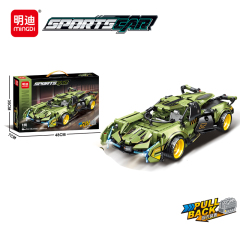 minGDi Creator Car Pull-back Race Car block toys K3143-K3146