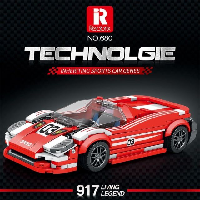Reobrix City Car Mini Sportscar Series 200-400PCS block toys 672-822