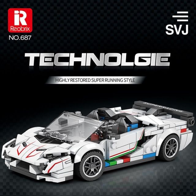 Reobrix City Car Mini Sportscar Series 200-400PCS block toys 672-822