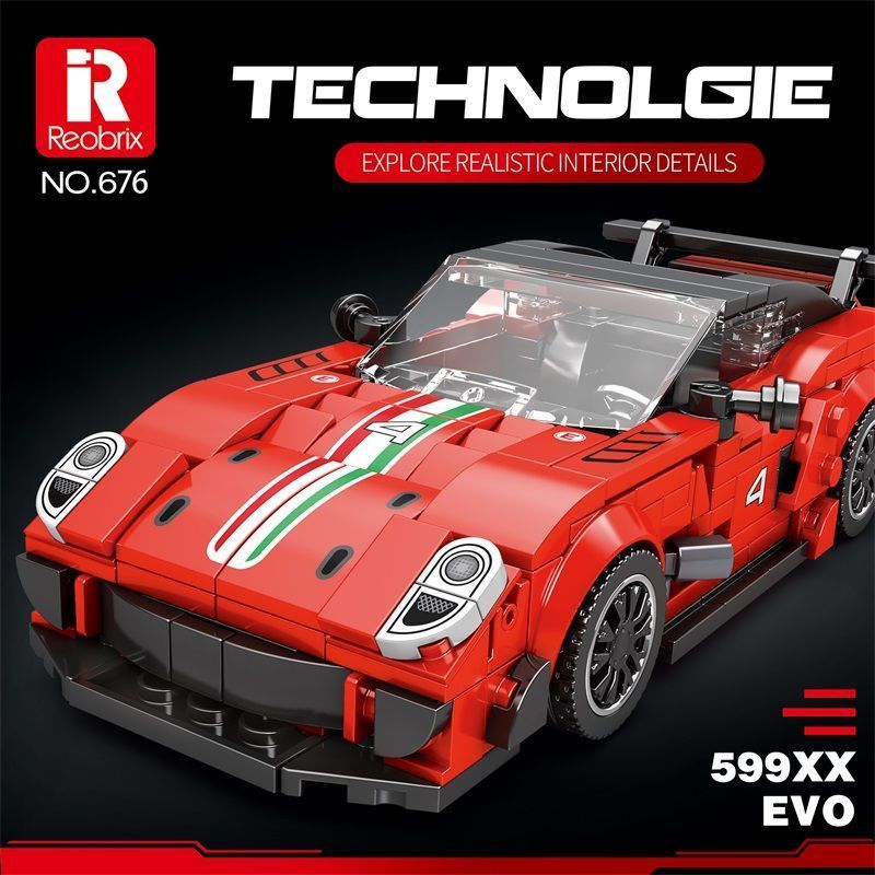 Reobrix City Car Mini Sportscar Series 200-400PCS block toys 672-822