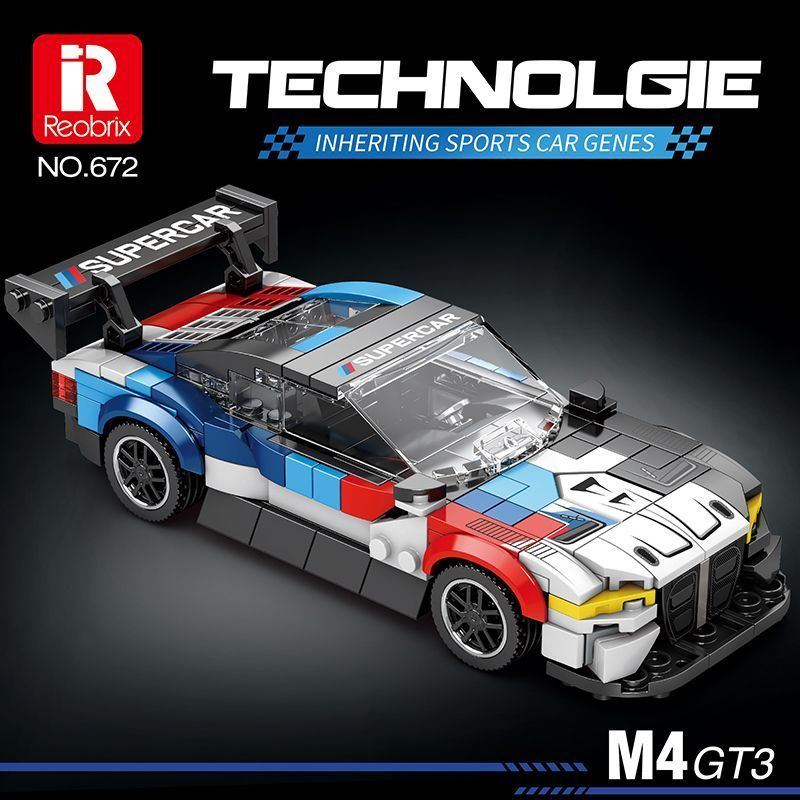 Reobrix City Car Mini Sportscar Series 200-400PCS block toys 672-822
