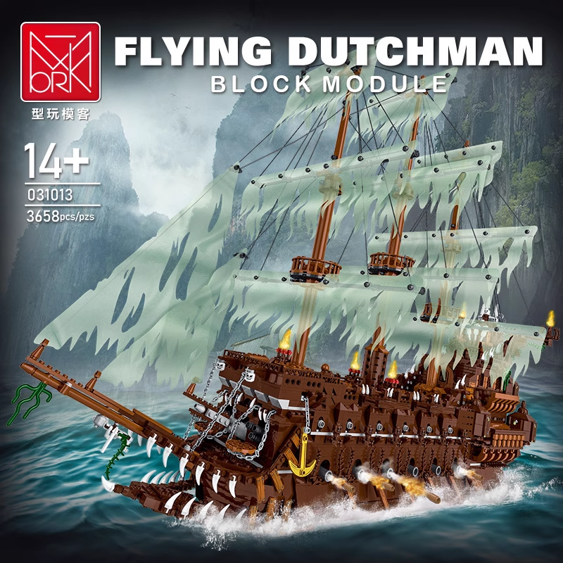 XMORK Historical Pirates Flying Dutchman 3658PCS block toys 031013