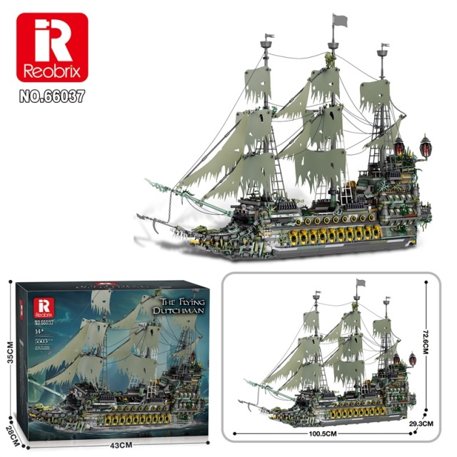 Reobrix Creator Movie The Flying Dutchman 5503PCS block toys 66037
